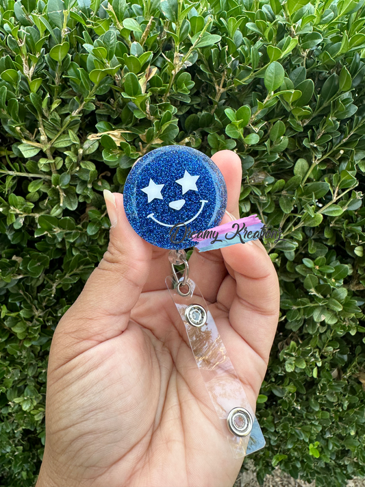 Star smile badge reel