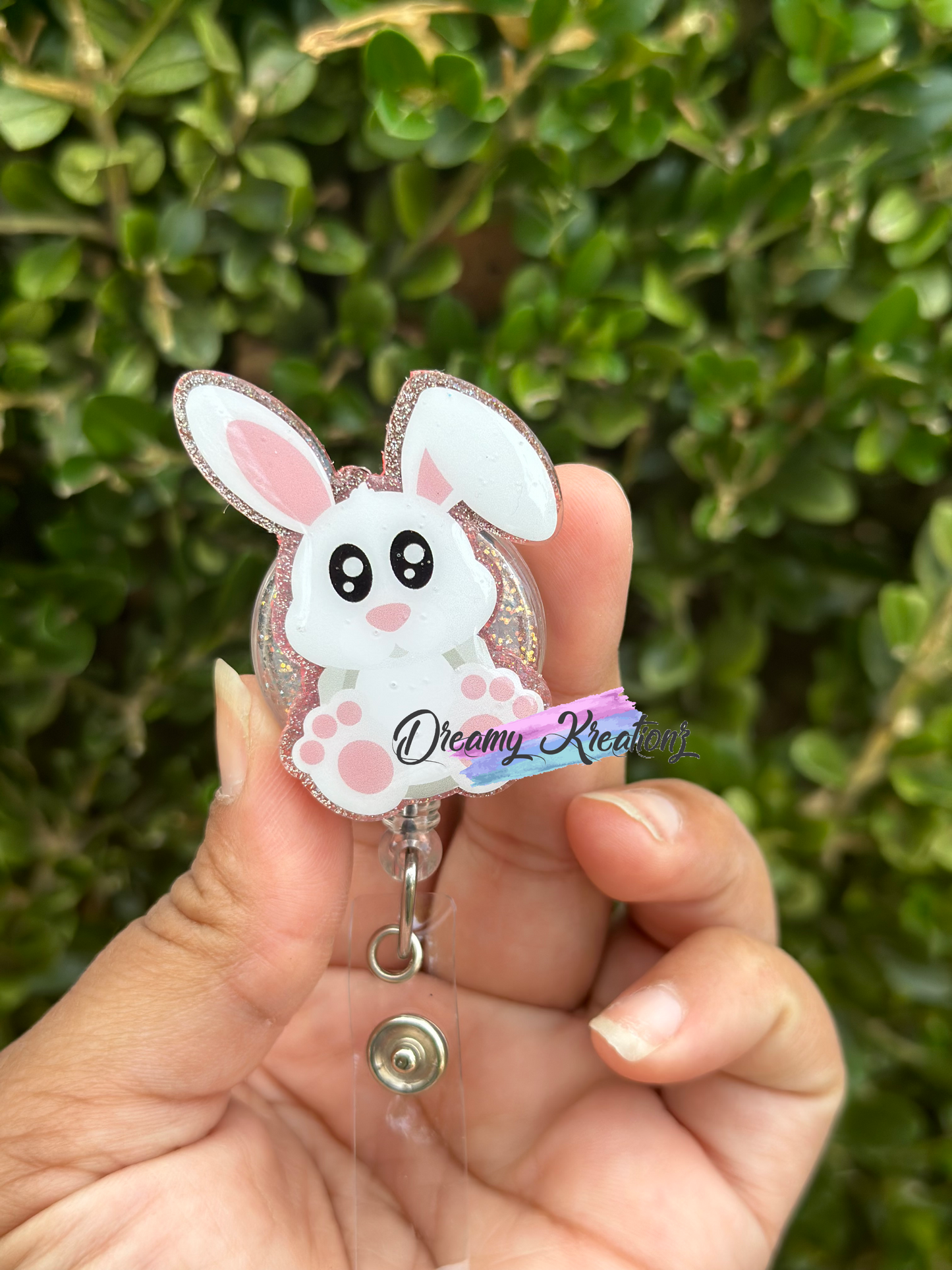 Bunny badge reel